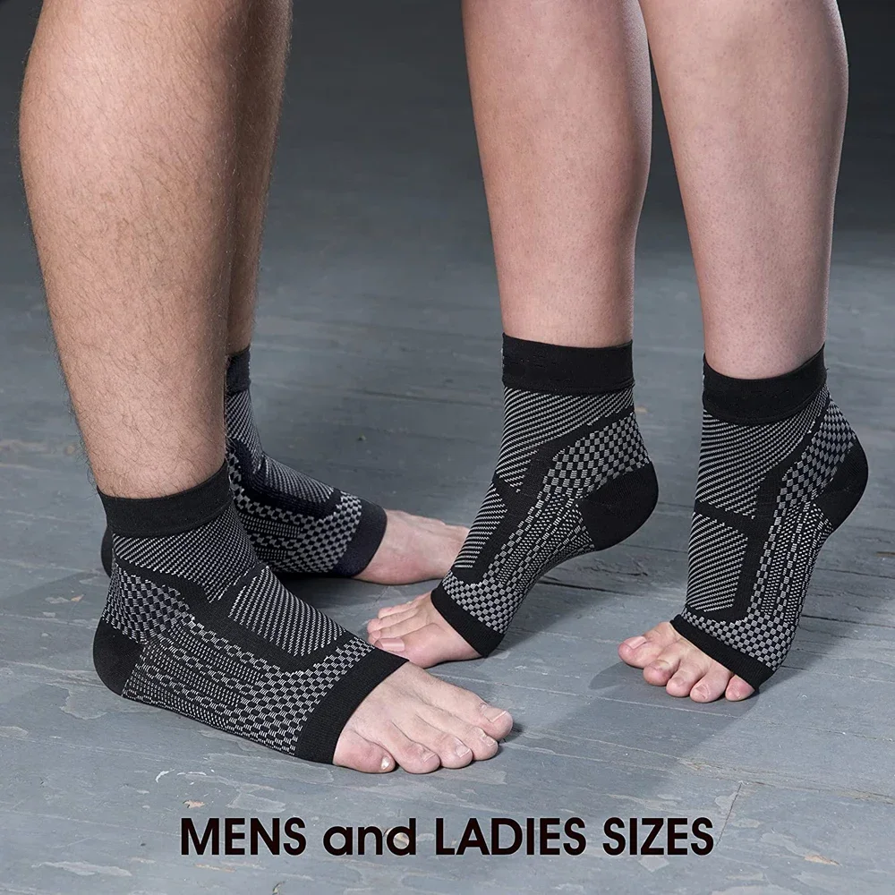 Compression Socks Ankle Support Ankle Support Brace 1Pair Compression Socks Ankle Support Pain Relief Ankle Brace Sleeve Foot Anti-Fatigue Plantar Fasciitis Sport Running Yoga Sock