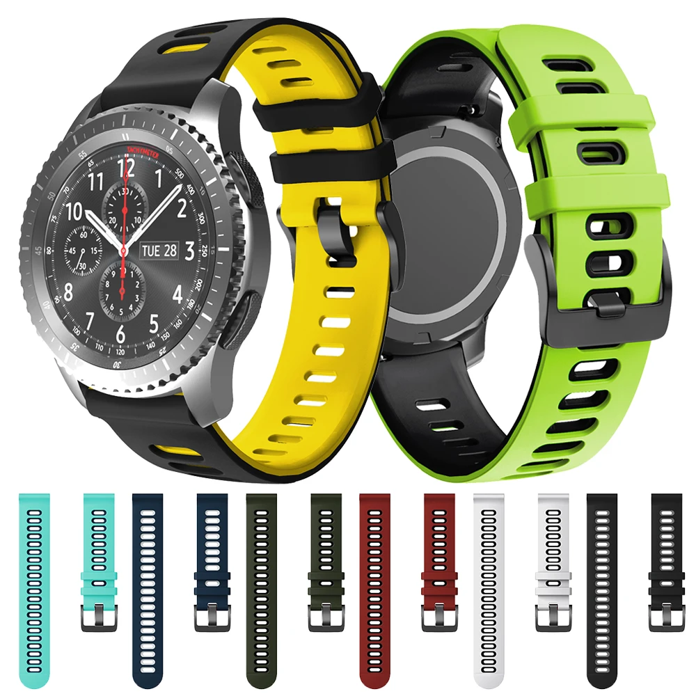 

Active2 Correa Silicone Band for Samsung Galaxy Watch 46mm 42mm Gear S3 Classic and Frontier Strap Watchband Bracelet ремешок