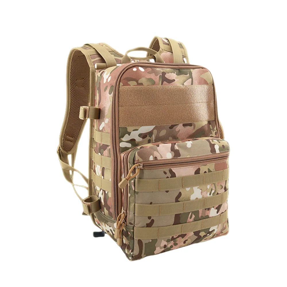 25L Outdoor Sports Fishing Backpack With Foldable Seat 900D Oxford Fabric Wear Resistant Breathable Camping Travelling Back Pack 2