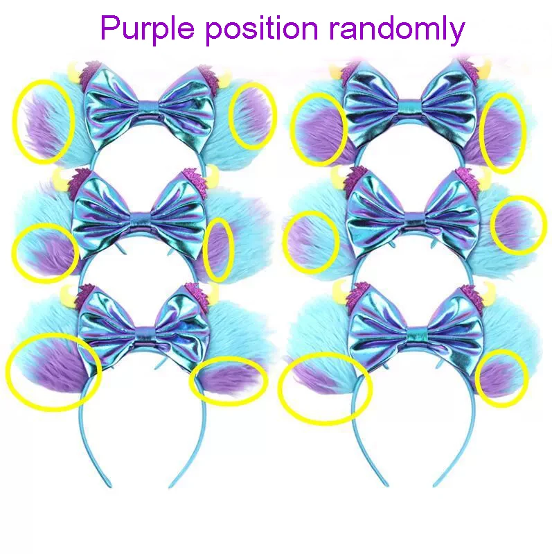 Disney Children's Cartoon Hairband Monster University Green Mickey Big Eyes Role Playing Animal Headpiece