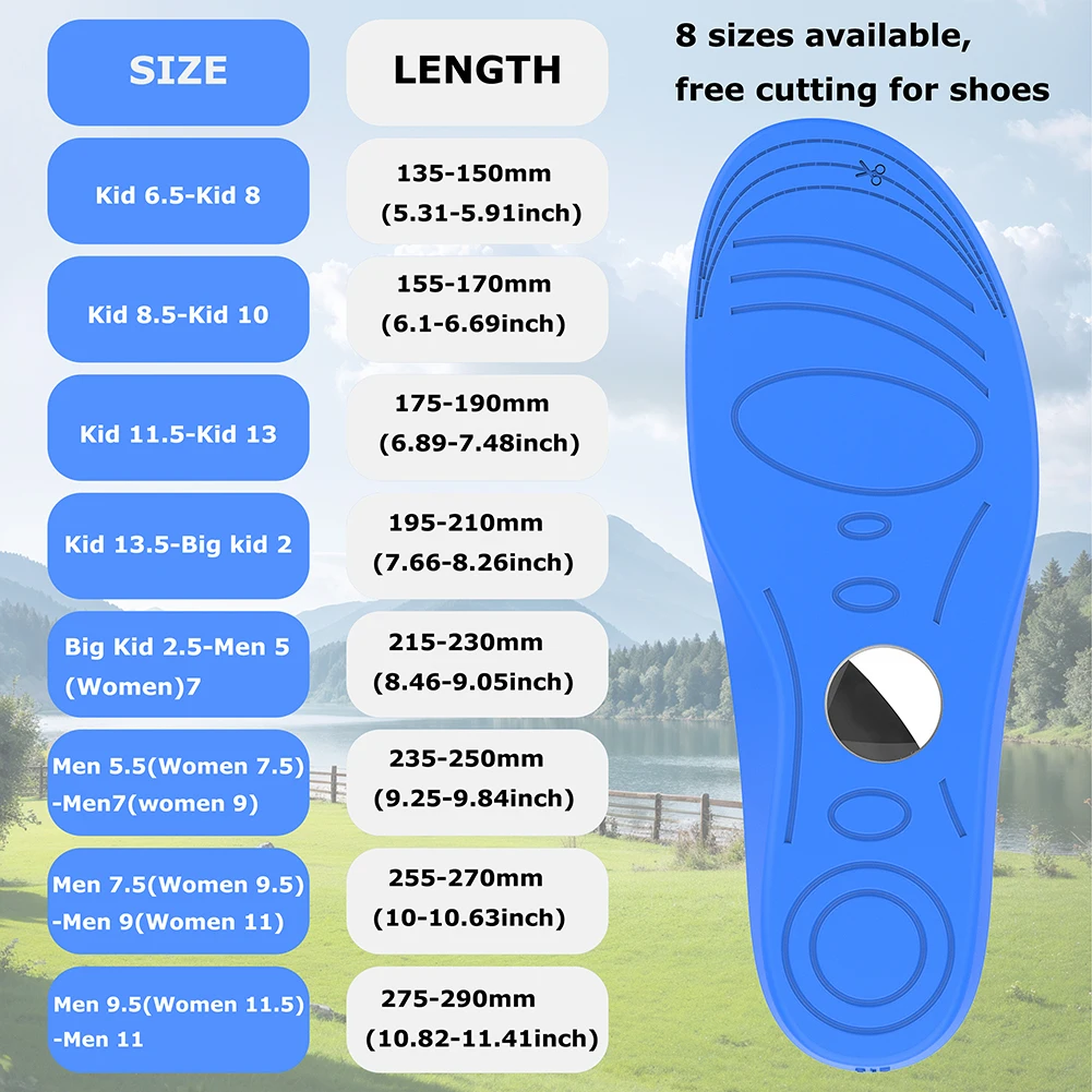 Insoles for Airtag Tracking Device Hidden Protective Cover to Track Steps Shoes Comfortable Securely Mounted for Kids Elderly