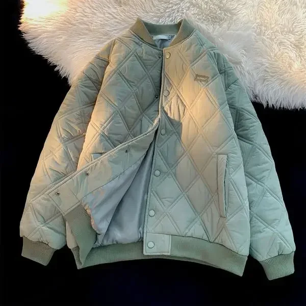 thumbnail image 1 of Abrigo acolchado para hombre, parkas acolchadas, chaquetas de plumón para hombre, rombos, estética, especial, novedades y ropa de exterior moderna, 1 of 5