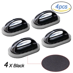 Magic Kitchen Sponge Brush - Powerful Melamine Cleaner for Pots, Pans, and Knives (Oval Black Brush X4)