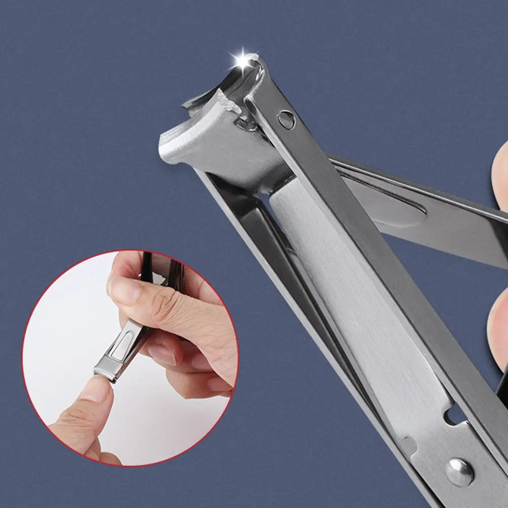 Steel Home with Keychain Holder Nail file Travel Folding Nail Clippers Nail Trimming Tool Nail Scissor Toenail Tweezers