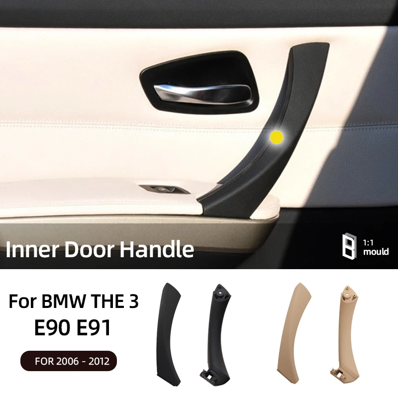 Car Retrofit Interni Interni Maniglia Della Porta Pannello Pull Trim Cover Per Bmw Serie 3 E90 E91 316 318 320 325 328 330 335 Beige Nero