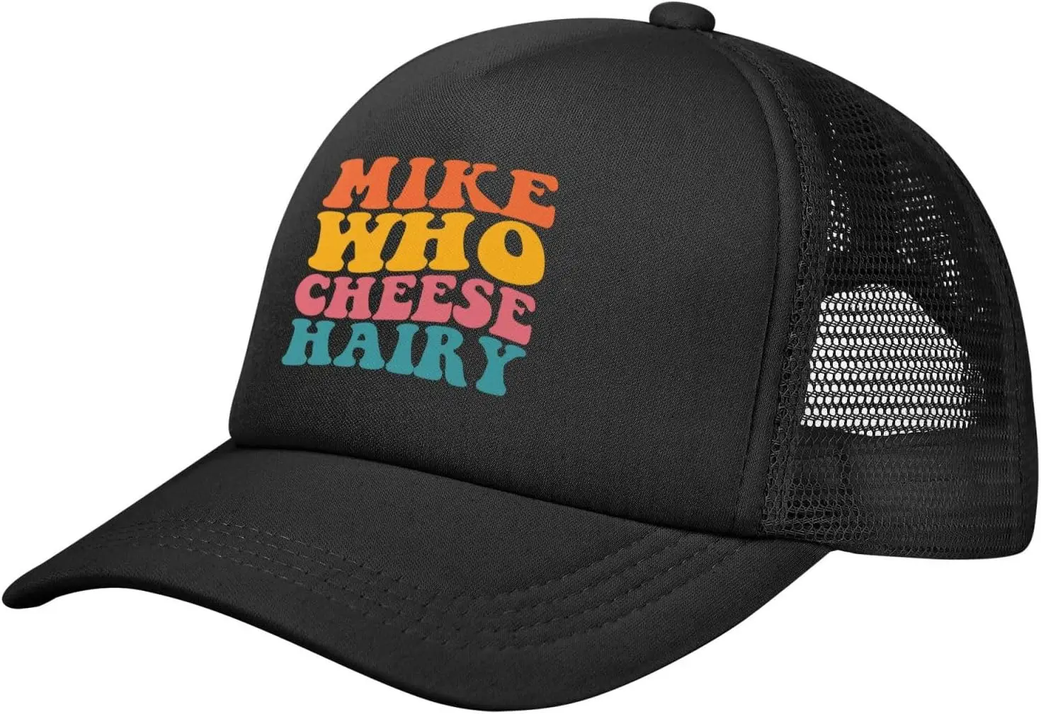 

Mike Who Cheese Hairy Funny Trucker Hat for Women Men Trendy Snapback Hat