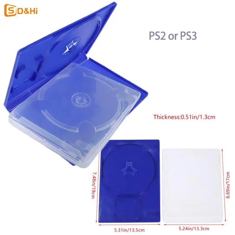 1Pc Cd Game Case Cover Scatola Protettiva Per Ps2 Ps3 Game Disk Holder Cd Dvd Discs Storage Box Per Ps2 Ps3 Game Disk Cover Case