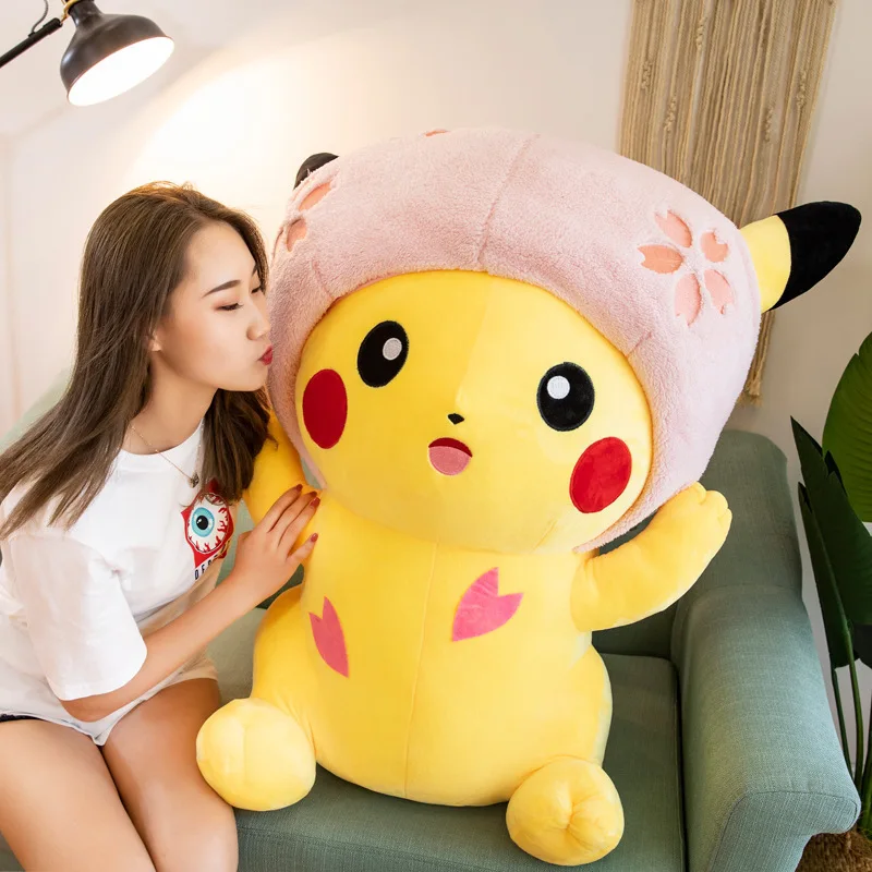 Felpa Con Cappuccio Pokémon Pikachu Retro, Blu, Taglia Unica, Ufficiale