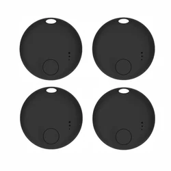 Smart Bluetooth Tracker for Android - Air Tracker with Google Find Hub App Integration (4 pcs black)