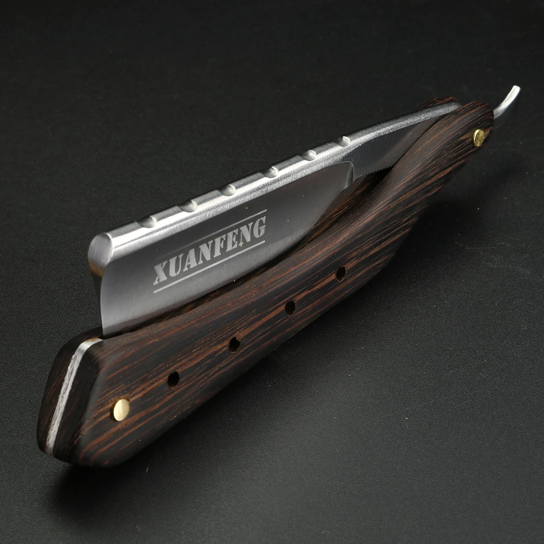 Wenge Wooden Handle Folding Razor Hardened Steel High Hardness Sharp Straight Razor Men's Razor