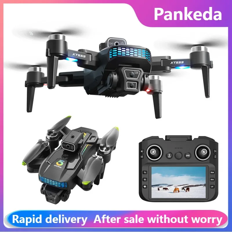 XT555 전문 드론 4K HD 카메라 스크린 리모컨 5G GPS WIFI 브러시..