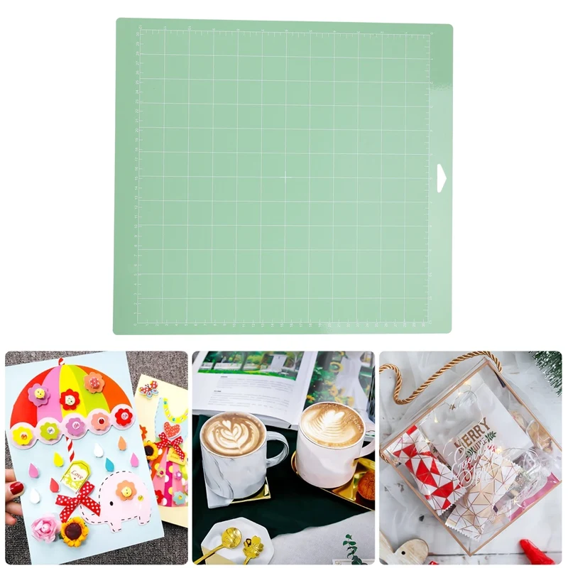 4 Pcs Mixed Color PVC Cutting Mat Grid Cutting Pads Plotter Pad Replacement Accessories For Cricut Maker/Cameo 4