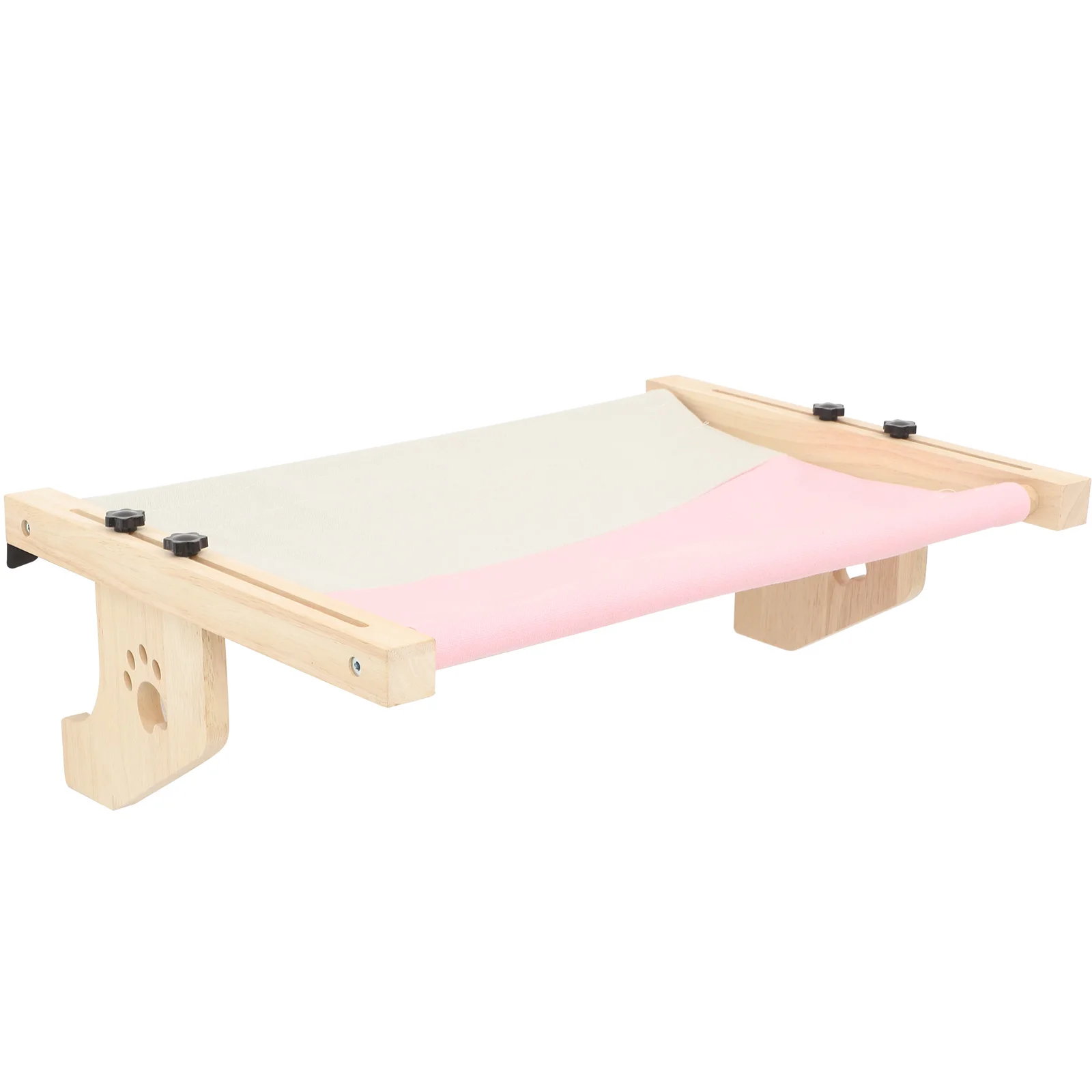 

1 Set of Household Cat Bed Window Perch Wood Pet Sofa Adjustable Cat Window Hammock