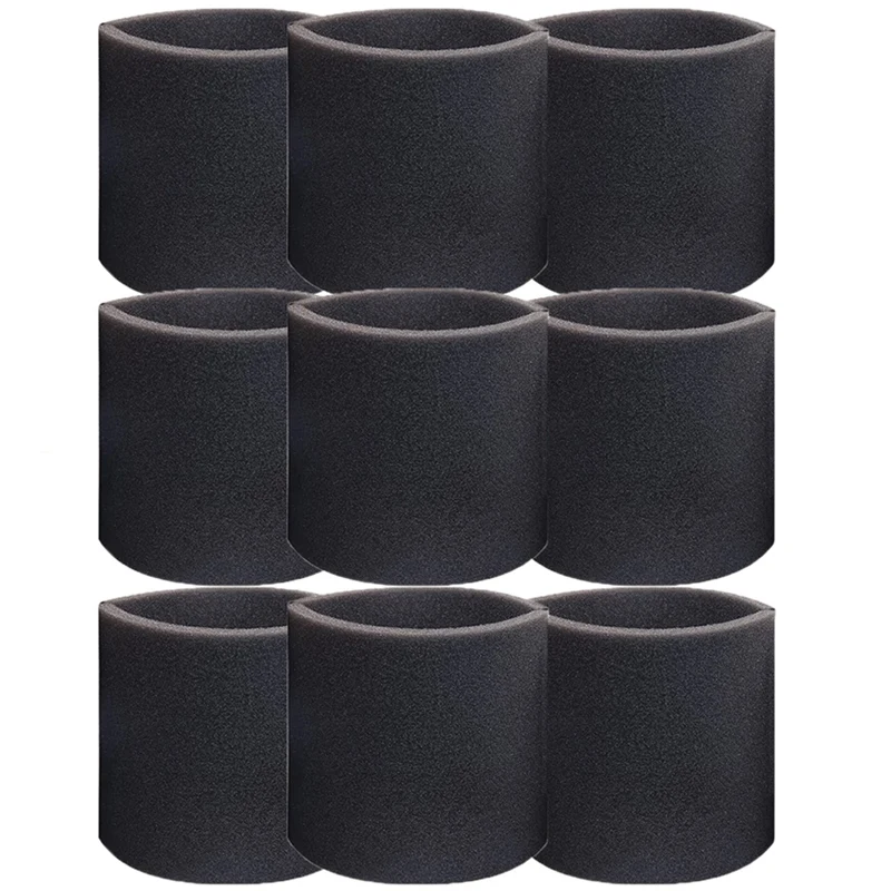 9 Pack 90585 Foam Sleeve Filter Replacements For Shop-Vac, Vacmaster & Genie Shop Wet Dry Vacuums, VF2001 Foam Filter