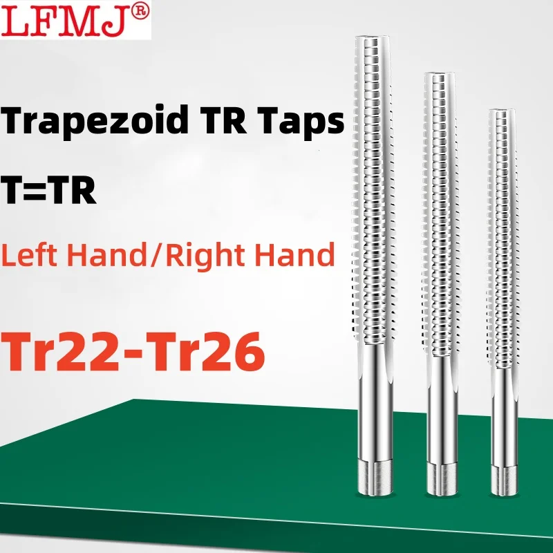 1pc Nano Blue Coating Rubinetto filettato trapezoidale per metallo TR8-TR26 HSS Rubinetto a vite per trapano Punta per trapano Destro/Sinistro Rubinetto-TR8x1.5 Mano Sinistra