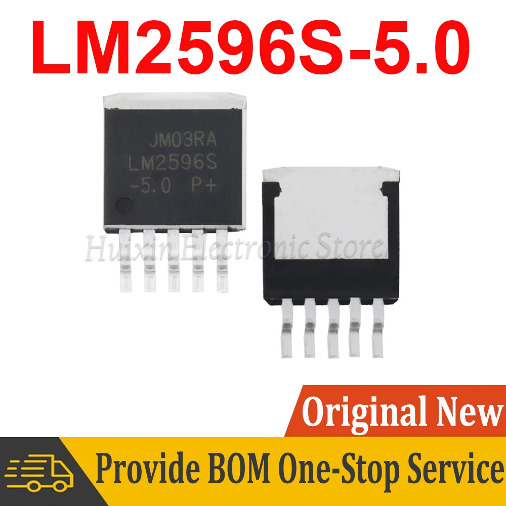 5Pcs Lm2596S-5.0 To263-5 Lm2596Sx-5.0 Lm2596S 5.0 Lm2596 To-263-5 Nuovo E Originale Ic Chipset