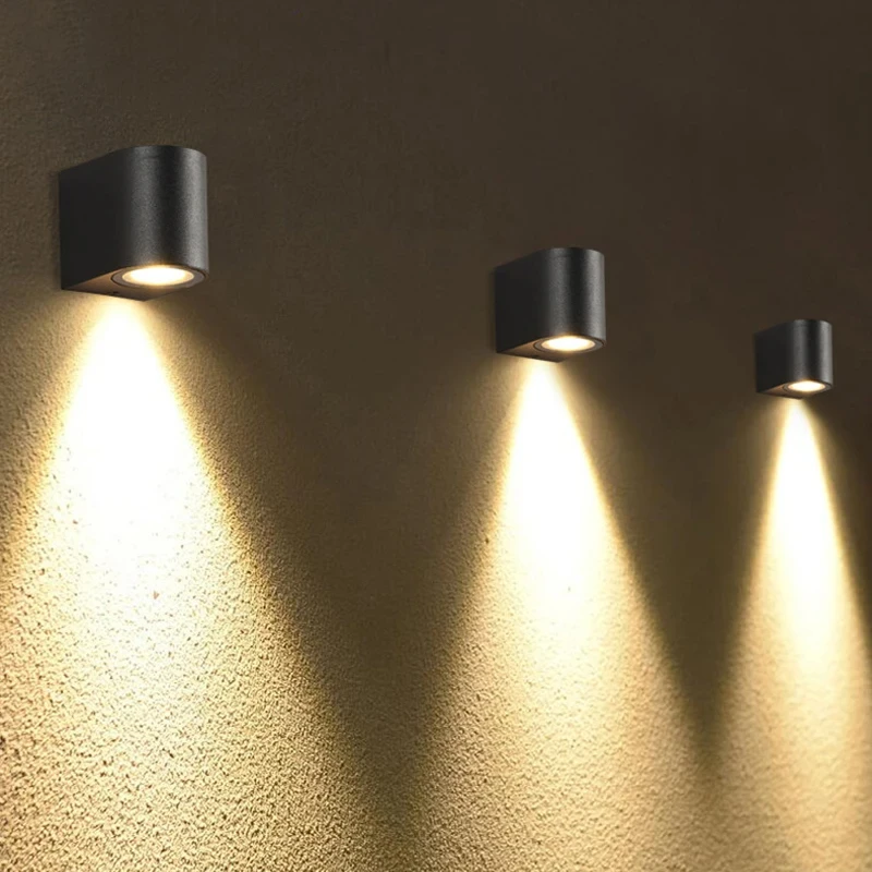 5W Outdoor IP65 LED Wall Lamps Modern Waterproof LED Sconce Porch Garden Aisle Exterior Wall Mount Lighting Fixture110/220V