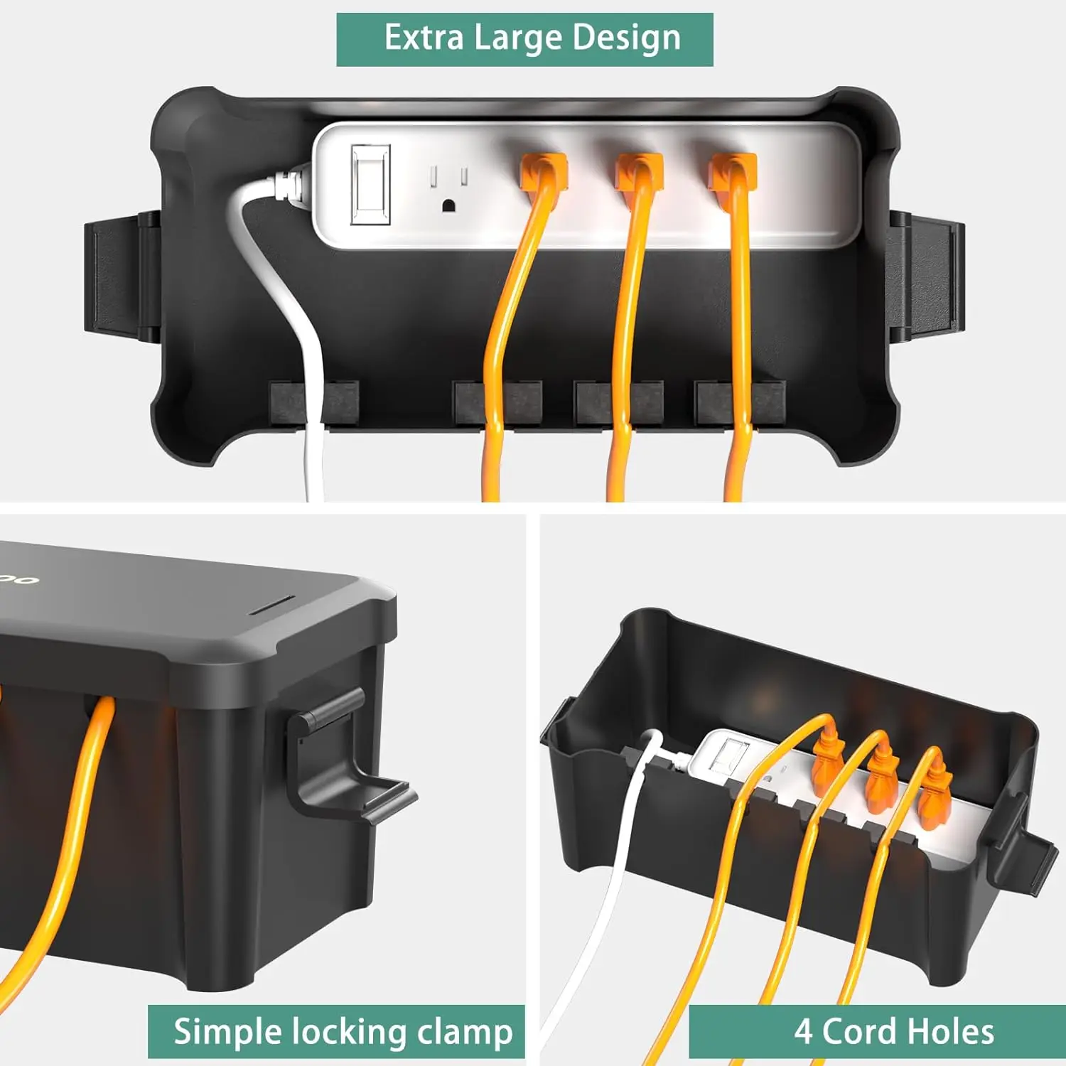 Electrical Box Electrical Distribution Box Electronic Enclosure Case Electrical Junction Box for Outdoor Timers Extension Leads
