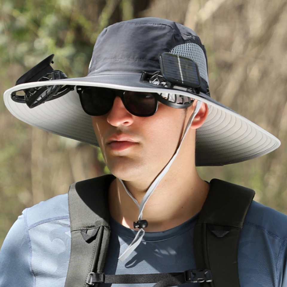 Solar Powered Fan Hat for Outdoor Activities