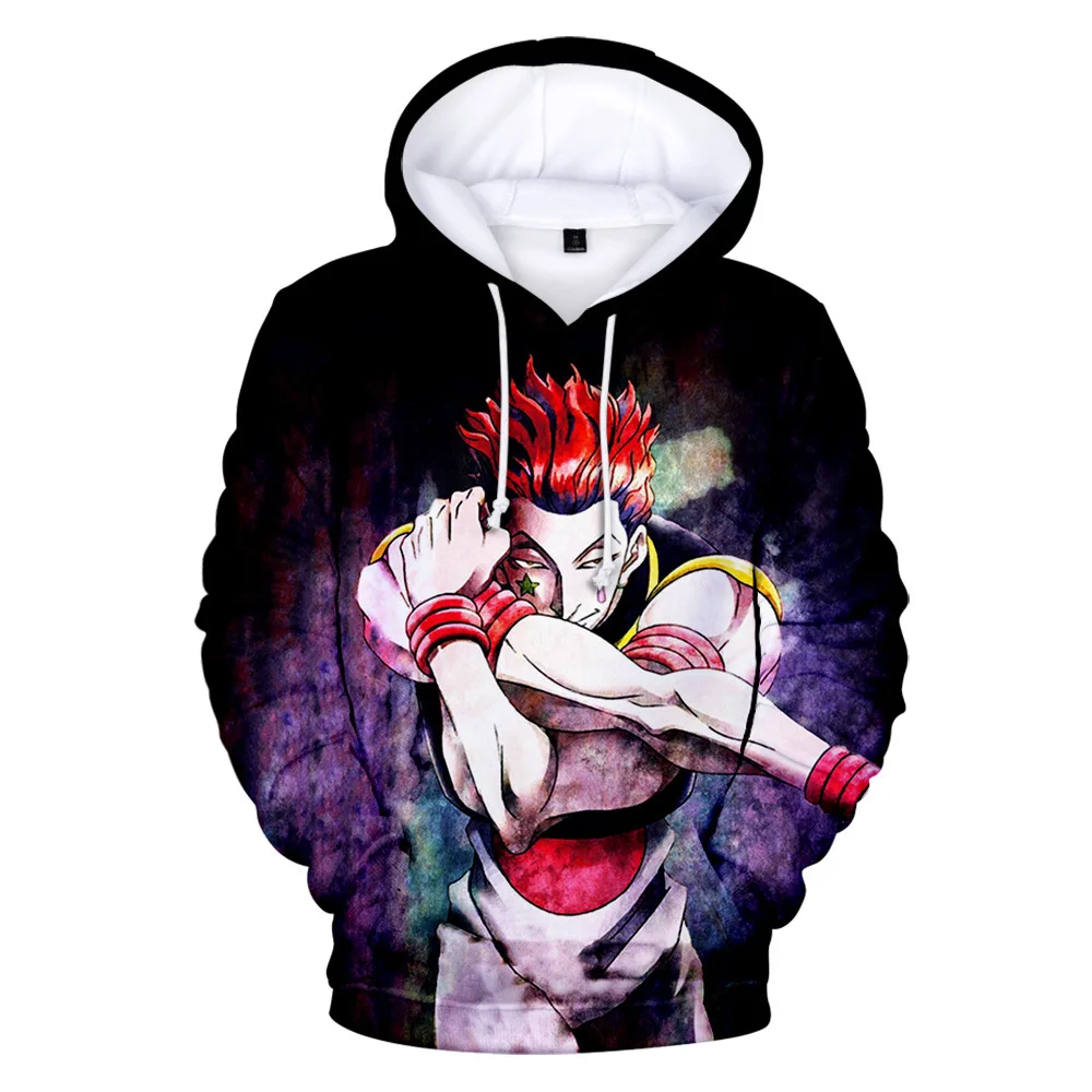 plain white hoodie 2022Hot Sale Creative Comic Hunter X Hunter Hisoka 3DHoodies Sweatshirts Men/Women Long Sleeve Hoodie Fashion Casual Anime Pullo black sweatshirt