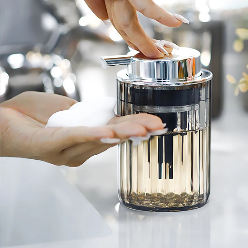 Hands Foaming Soap Dispenser Liquid Soap Mousse Bottle Refillable Kitchen Push-type Dish Container soap dispenser soap pump soap dispenser head