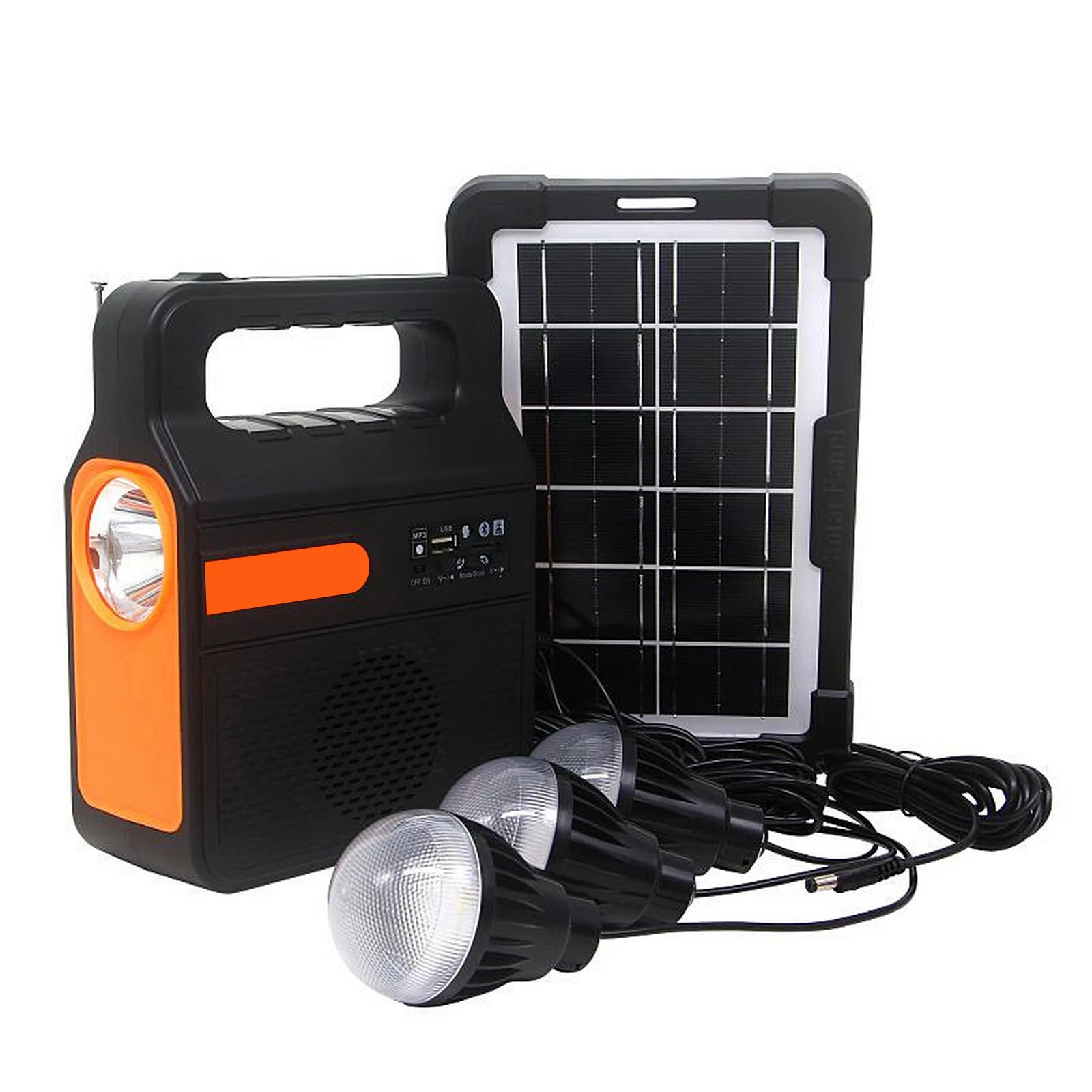 

Solar Light Solar Charging Small System Portable Outdoor Emergency Power with Radio Mp3 Playback