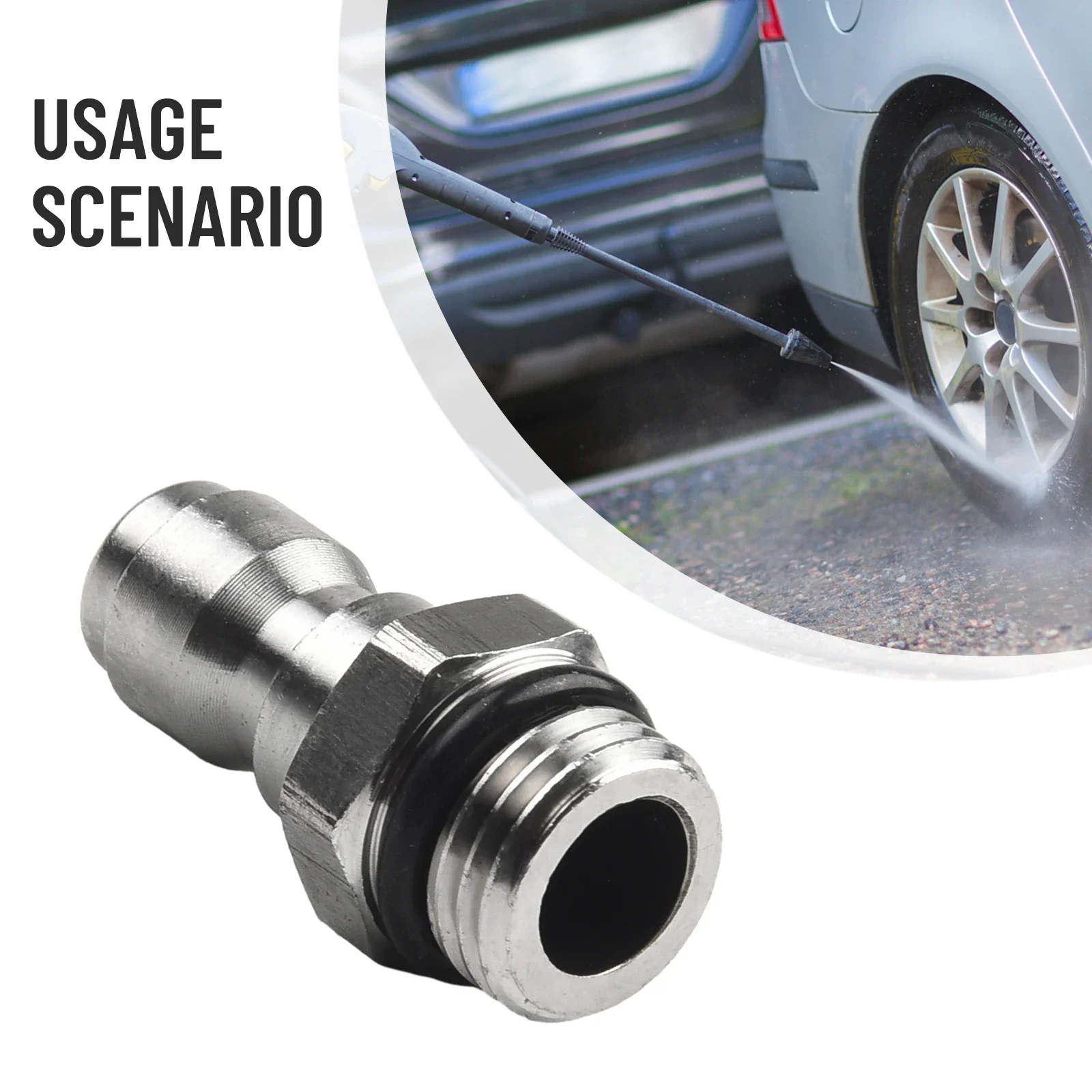

Convenient Practical Useful Pressure Washer Connector Adapter Attachment Coupler Fitting Nozzles Parts Replacement
