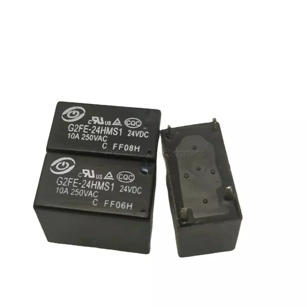 Free shipping   10pcs/lot   24VDC 10A 4PIN Relay G2FE-24HMS1