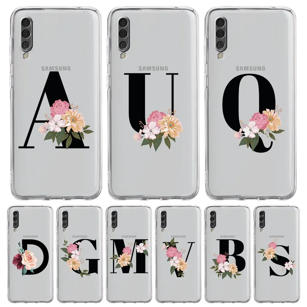 Floral Initials Phone Case Cover