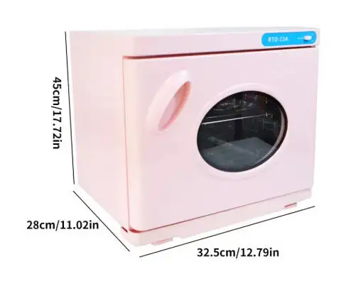 23L 전문 타월 살균기 겸용 2-in-1 UV 살균 캐비닛 (가정용, 투명창 포함)