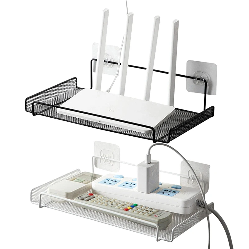 

Wall WIFI Router Shelf Living Room Television Set-Top Box Holder Router Storage Rack Bedroom Book Home Organizer Rack