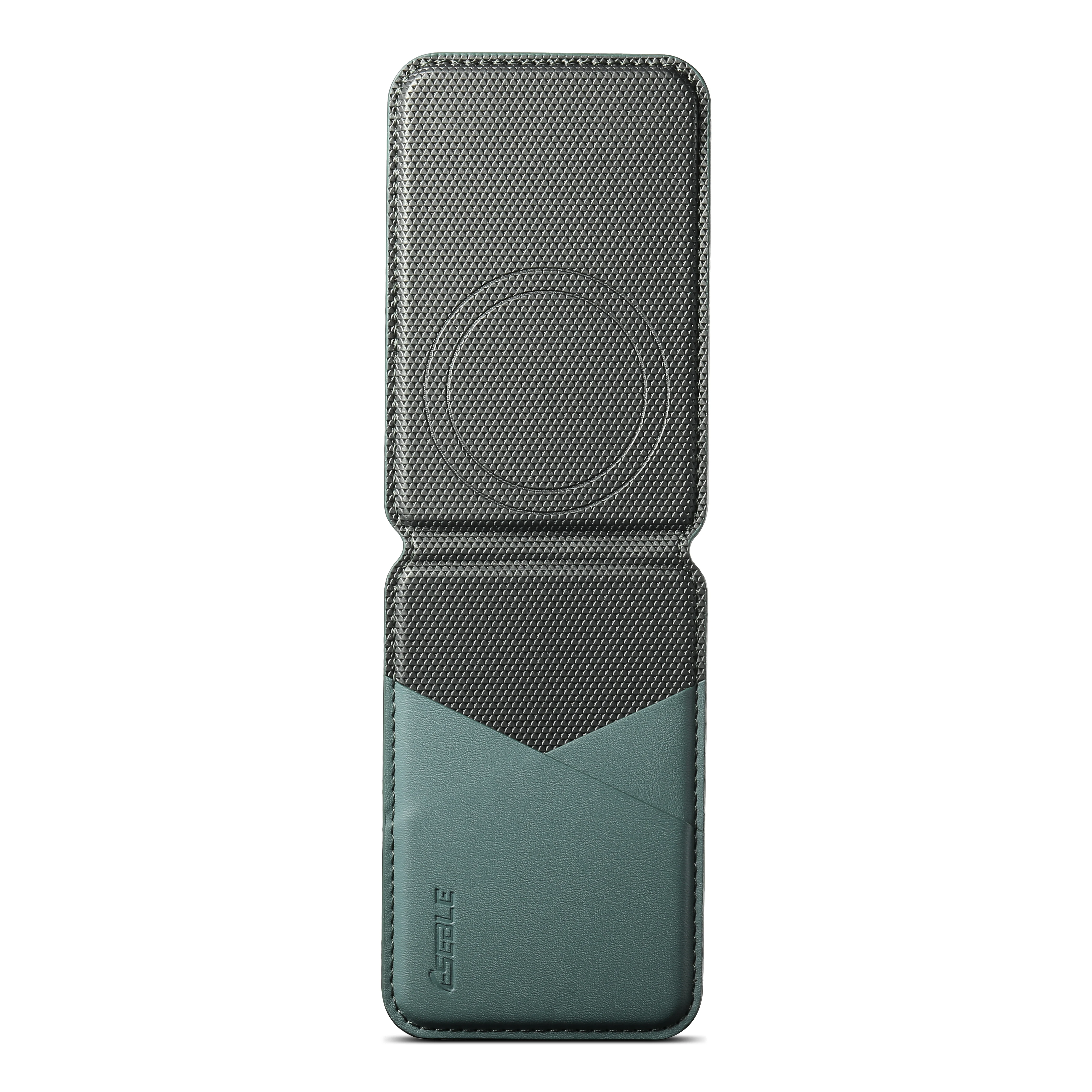 Leather Magnetic Card Holder with RFID Protection