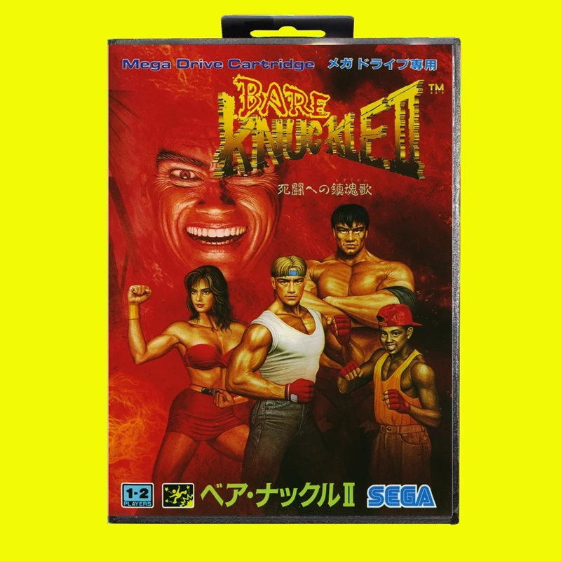 Bare Knuckle 2 Md Game Card 16 Bit Jap Cover Per Sega Megadrive Genesis Cartuccia Per Console Per Videogiochi