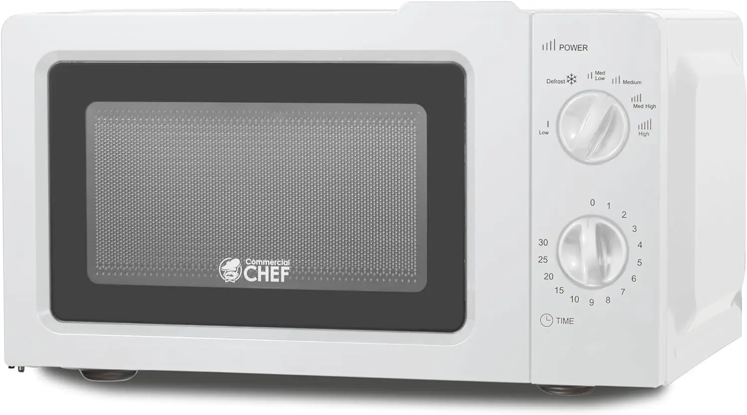 CHEF 0.6 Cubic Foot Microwave with 6 Power Levels, Small Microwave with Grip Handle, 700W Countertop 3