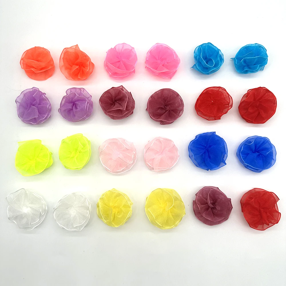 50/100pcs 레이스 애완 동물 강아지 머리 활 수제 애완 동물 헤어 액세서리 고무 밴드 애완 동물 용품 애완 동물 강아지 손질 액세서리