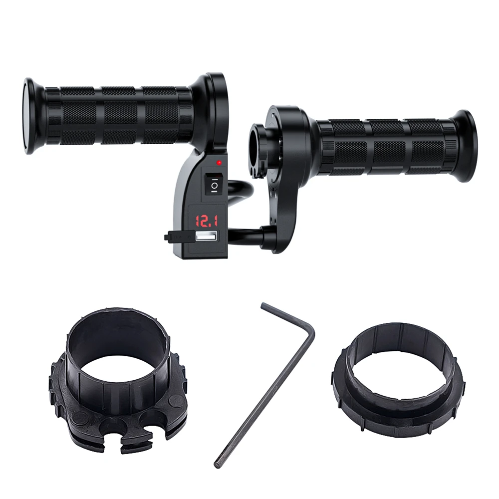 Motorcycle Electric Heated Grips 12V ATV Handle Warmer 22mm 7/8