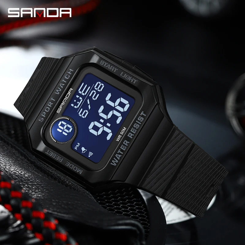 

SANDA Outdoor Sport Digital Watch Men Sports Watches For men Running Stopwatch Military LED Electronic Clock Wrist Watches Men