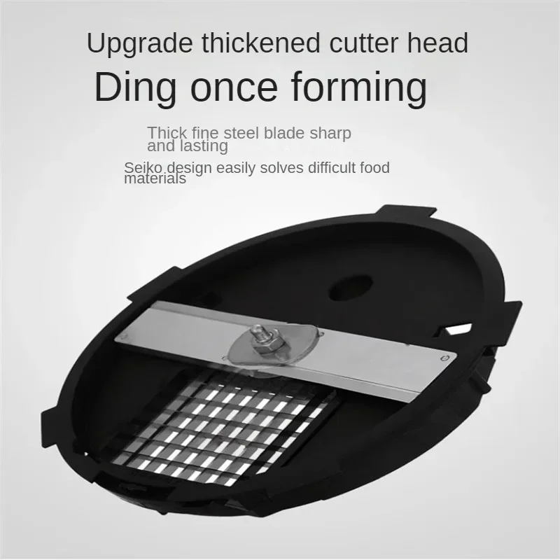 Electric Slicer Thickness Adjustable Restaurant Milk Tea Store Vegetable Cutter  Multi-function Commercial Dicing Machine 5