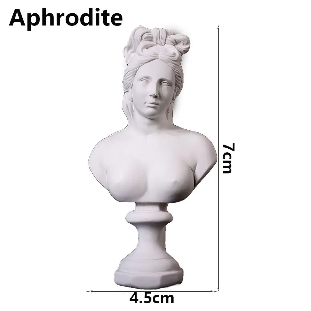 Miniature Greek Mythology Plaster Bust Sculpture