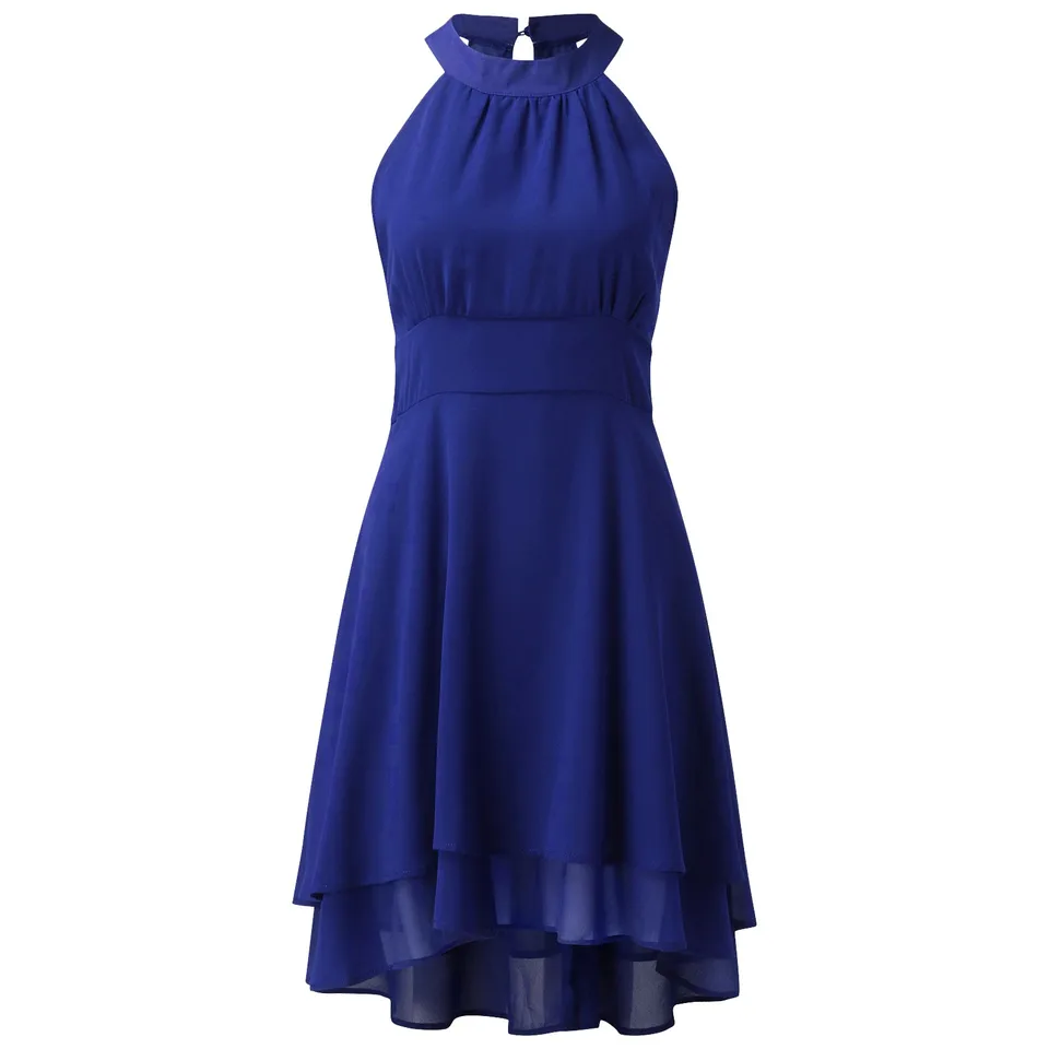 Elegant Halter Chiffon A Line Dress for Women