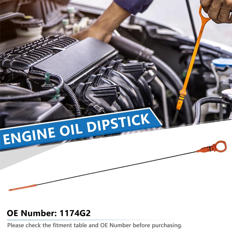 Engine Oil Level Dipstick for Citroen C2 C3 C4 C5 Berlingo for Peugeot 206 207 307 407 1.6 HDI 1174G2 5