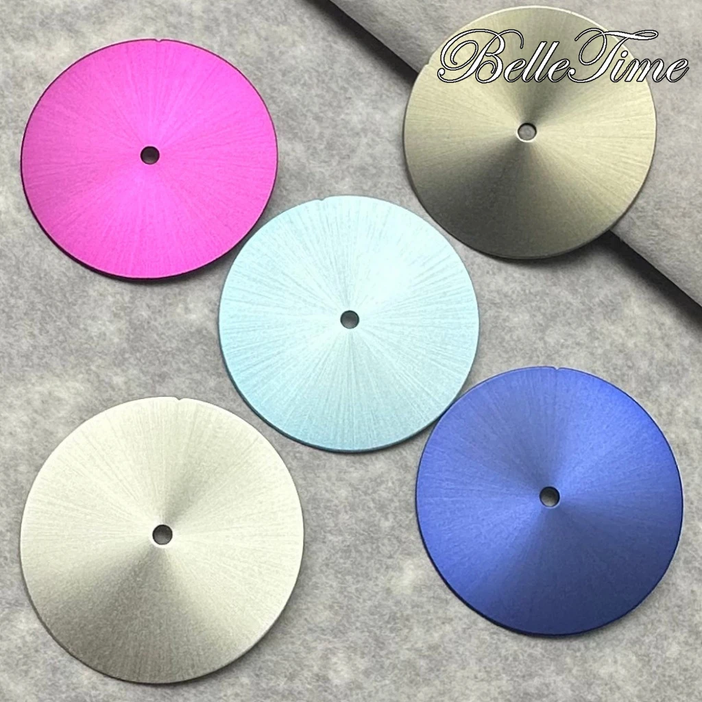 28.5mm Sunburst Sterile Watch Dial Black Silver Blue Green Faces For NH35 NH36 Movement Accessories Watch Parts For Wristwatch