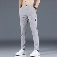 Spring and Autumn Men's Golf Slim Fit Pants High Quality Elastic Fashion Trend Versatile Casual Breathable Pants Three Colors