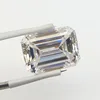 Moissanite Stone D Color Emerald Cut VVS1 Gemstone  Diy Charms Jewelry Material Pass Diamond Tester with GRA Certificate 5