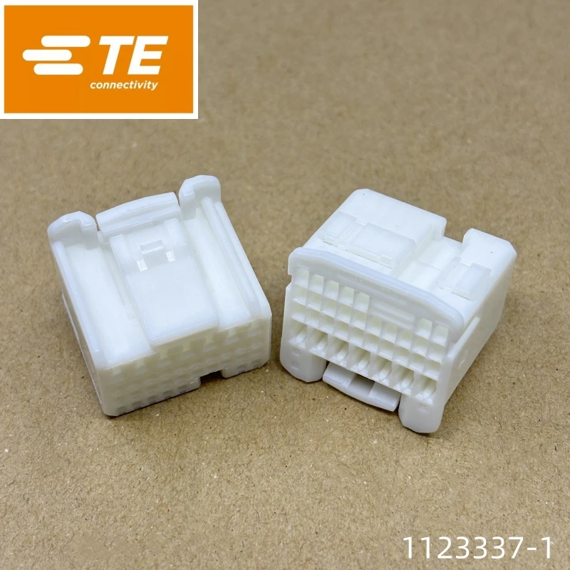 1123337-1 TE ตัวเรือนขั้วต่อรถยนต์ MULTILOCK 025/040 ซีรีส์ III, 34 ช่อง, 4 แถว ขั้วต่อสายไฟสีขาว 1