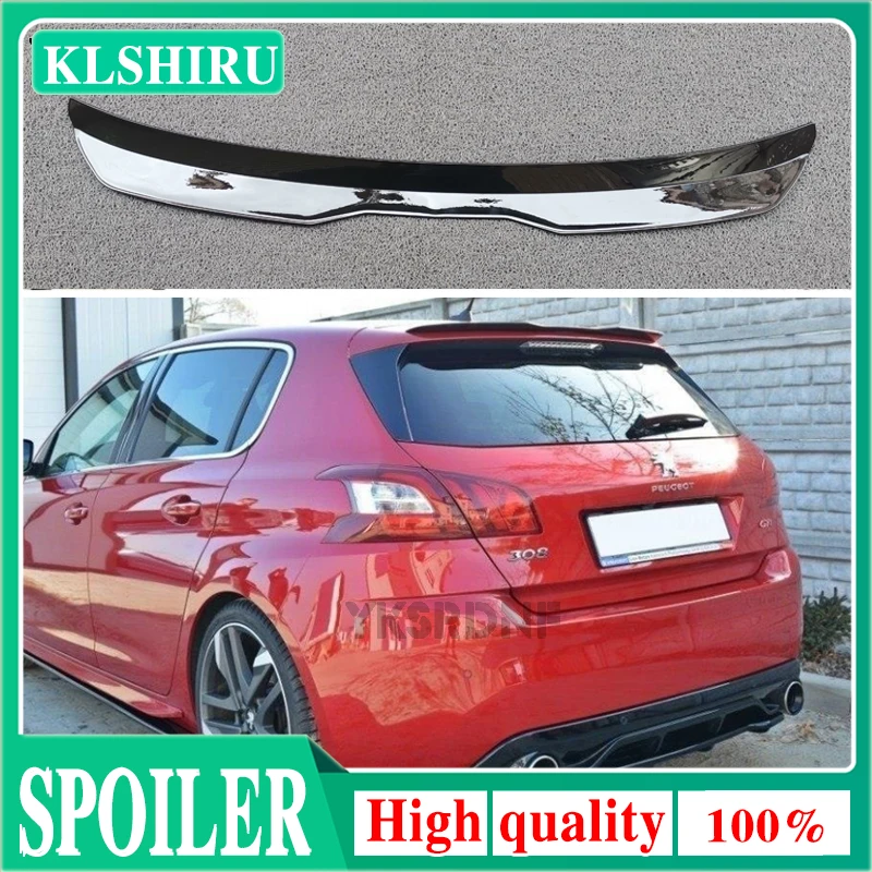 Aileron Arrière ABS Pour Peugeot 308 SW GTI Mk2 2017-2022 - Noir Brillant - Effet Aérodynamique Et Style