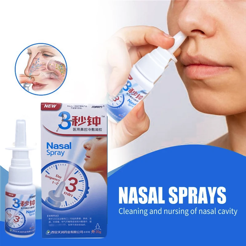 100 Pure Herb 3 Seconds Nasal Spray Safely Treatment Traditional