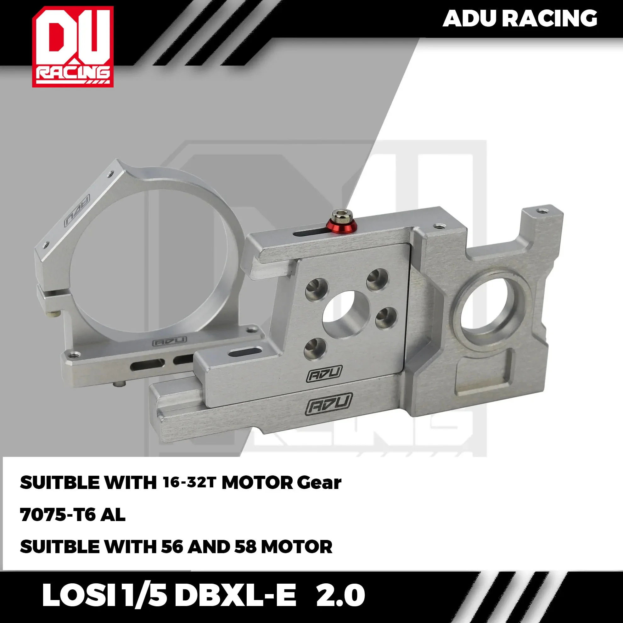 LC Racing supporto motore alluminio 7075 T6 PTG1