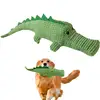 Dog Squeaky Toys Plush Biting Toys For Puppies Wear-Resistant And Bite-Resistant Alligator Toy Relieves Teething Discomfort 1
