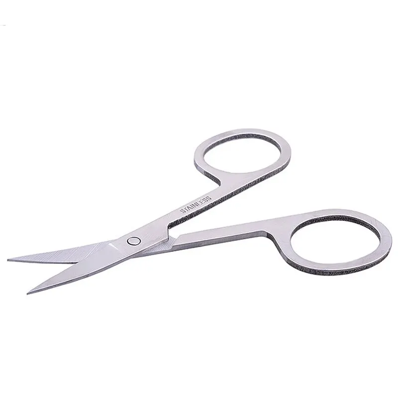 1 Pcs Professional Stainles Nails Eyebrow Nose Eyelash Cuticle Trimmer Epilator Scissor Manicure Tool Curved Pedicure Scissors 3